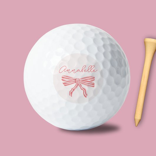  roze gestreepte boognaam golfballen