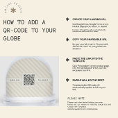 Roze gestreepte bruidsmeisje fotovoorstel Confetti Sneeuwbol