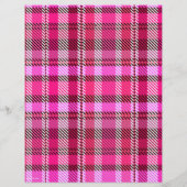 Roze Gestreepte Bulk Scrapbookpapierpagina's Flyer (Achterkant)