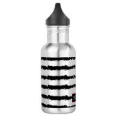 Roze gestreepte Cactus-patroon Waterfles (Links)