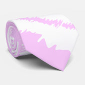 Roze Gestreepte Druk, Dierlijk Patroon Stropdas (Opgerold)