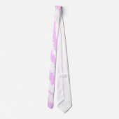 Roze Gestreepte Druk, Dierlijk Patroon Stropdas (Achterkant)
