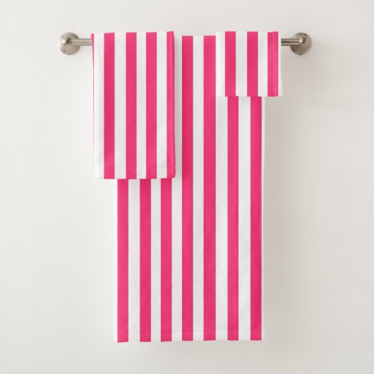 Roze gestreepte handdoeken (Insitu)