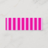 Roze gestreepte lippen | mini visitekaartje (Achterkant)