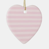 Roze gestreepte patroonversiering keramisch ornament (Rechts)