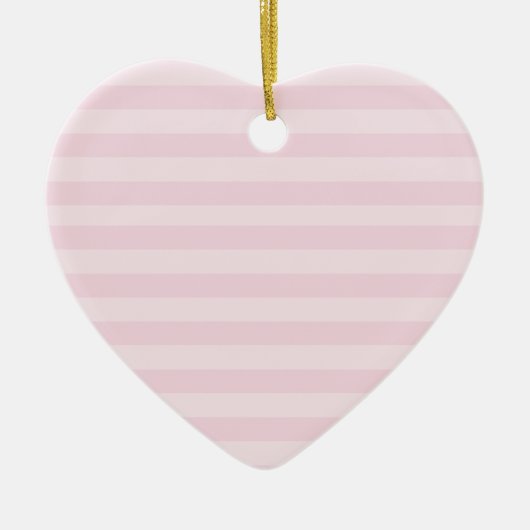 Roze gestreepte patroonversiering keramisch ornament (Voorkant)