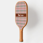 Roze gestreepte pickleball-paddles - gepersonalise pickleball paddle (Links)