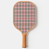 Roze gestreepte pickleball-paddles - gepersonalise pickleball paddle (Achterkant)