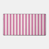 roze gestreepte pop | roze strepen bureaumat (Voorkant)