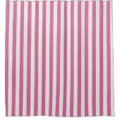 roze gestreepte pop | roze strepen douchegordijn (Voorkant)