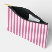 roze gestreepte pop | roze strepen etui (Open)