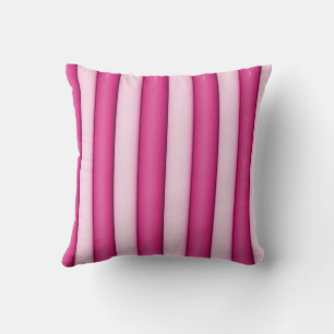 Roze gestreepte preppy Coquette meisjesachtig Kussen