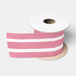 Roze gestreepte satijnen lint