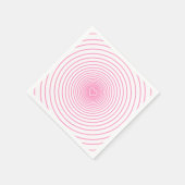 Roze gestreepte servetten met hart (Hoek)