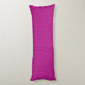 Roze gestreepte textuur lichaamskussen (Achterkant (Verticaal))