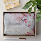 roze gestresste kersenbloesems tissuepapier (Geschenk)