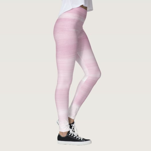 Roze gestripte leggings. leggings (Rechts)