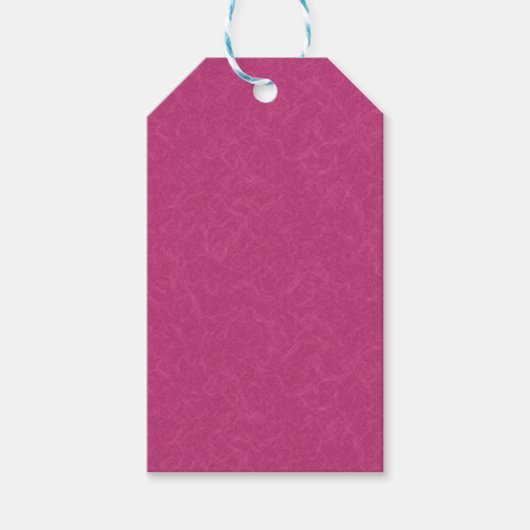 Roze gestructureerd oppervlak met wervelend patroo cadeaulabel (Voorkant)