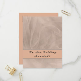 Roze gestructureerde stofprint uitnodiging briefkaart