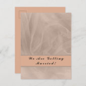 Roze gestructureerde stofprint uitnodiging briefkaart (Voorkant / Achterkant)