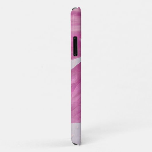 Roze getextureerde Cosmo-ventilator Case-Mate iPhone Case (Achterkant/rechts)