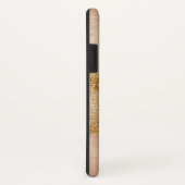 *~* Roze Getextureerde Gouden Glitter Vervaaide Go Case-Mate iPhone Case (Achterkant / rechts)