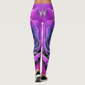 Roze getextureerde "Ratti_Creative_Arts" Leggings (Achterkant)