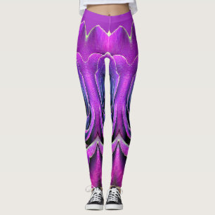 Roze getextureerde "Ratti_Creative_Arts" Leggings