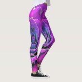 Roze getextureerde "Ratti_Creative_Arts" Leggings (Rechts)