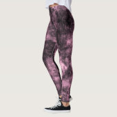 Roze getextureerde Spandex-Leggings Leggings (Links)