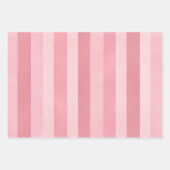 Roze getextureerde strepen patroon inpakpapier vel (Voorkant 2)