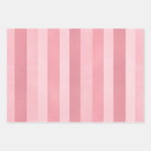 Roze getextureerde strepen patroon inpakpapier vel (Voorkant)