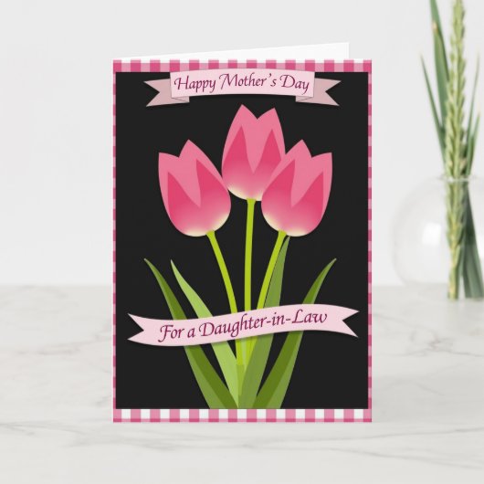 Roze Getinte Moeders Liefde Kaart (Voorkant)
