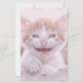 Roze Getinte Twee Foto Briefpapier (Achterkant)
