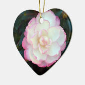 Roze getipt Camellia-053 Ornament (Links)