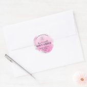 Roze Geurend Sojakaars Smelten Logo Handgemaakt La Ronde Sticker (Envelop)