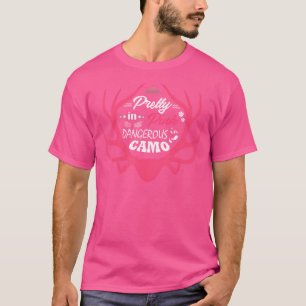 roze gevaarlijk bij vrouwen die meisjes hongeren t-shirt