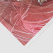 Roze Gevederde hoofdtooi Decoupage Tissuepapier (Detail)