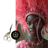 Roze gevederde kroon glamour decoupage tissuepapier