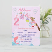 Roze Gevist 2e verjaardag O-Fish-Ally Twee verjaar Kaart (Staand voorkant)