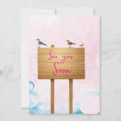 Roze Gevist 2e verjaardag O-Fish-Ally Twee verjaar Kaart (Achterkant)