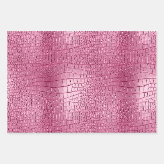 Roze Gevlekt Roze Lederen Kijk Inpakpapier Vel (Voorkant 3)