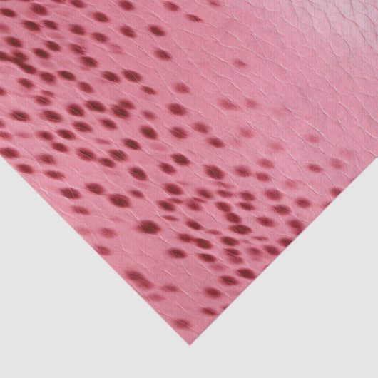 Roze Gevlekt Roze Lederen Kijk Tissuepapier (Detail)