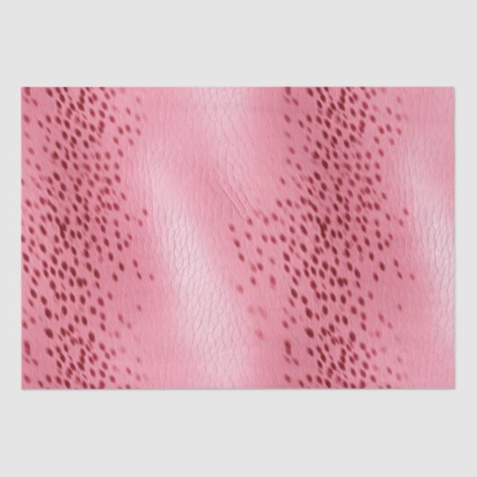 Roze Gevlekt Roze Lederen Kijk Tissuepapier (Voorkant)