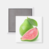 Roze gevlekte guave magneet (Voorkant / Achterkant)