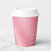 Roze Gevlekte Luipaard Cheetah Dierenprint Papieren Bekers (Links)