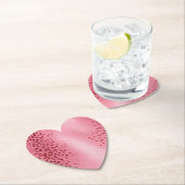 Roze gevlekte luipaard dierenprint kartonnen onderzetters (Insitu)