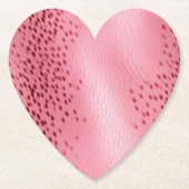 Roze gevlekte luipaard dierenprint kartonnen onderzetters (Voorkant)