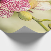 Roze gevlekte orchidee cadeaupapier (Hoek)