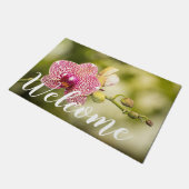 Roze gevlekte orchidee deurmat (Schuin)